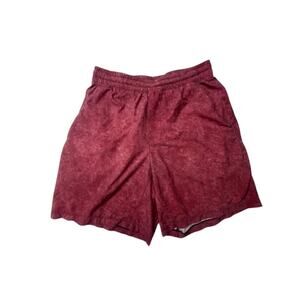 Lululemon T.H.E. Short 7” Linerless – Mineral Wash Red/Maroon Size Medium